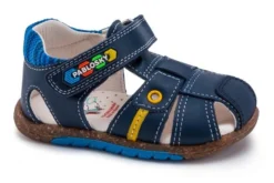 Sandalias De Bebé Niño Pablosky Azules De Piel 009521 | Pablosky