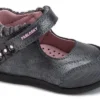 Merceditas De Bebé Niña StepEasy 019050 De Piel Color Plata | Pablosky