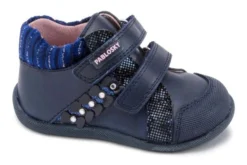 Botas De Bebé Niña StepEasy 019220 De Piel Color Azul Marino | Pablosky