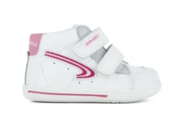 Zapatillas Deportivas De Bebé Niña StepEasy 019307 De Piel Color Blanco | Pablosky -Zapato Tienda de ventas 019307 hd 0000