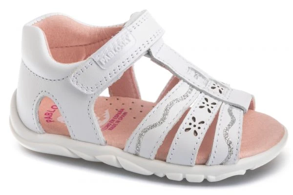 Sandalias Bebé Niña Pablosky 025100 Color Blanco | Pablosky 1 Sandalias Bebé Niña Pablosky 025100 Color Blanco | Pablosky