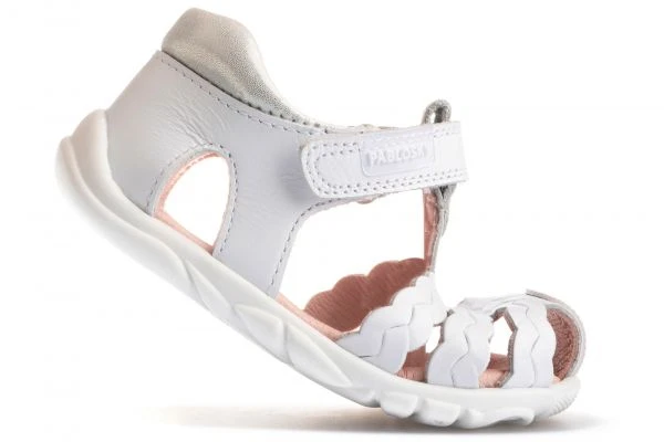 Sandalias Bebé Niña Pablosky 025400 Color Blanco | Pablosky 2 Sandalias Bebé Niña Pablosky 025400 Color Blanco | Pablosky - Imagen 2