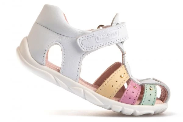 Sandalias Bebé Niña Pablosky 025507 Color Blanco | Pablosky 2 Sandalias Bebé Niña Pablosky 025507 Color Blanco | Pablosky - Imagen 2