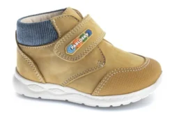 Botitas De Bebé Niño Pablosky Amarillas De Piel Con Cierre Adherente 034680 | Pablosky