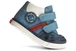 Botitas De Bebé Niño Pablosky Azules De Piel Con Cierre Adherente 035340 | Pablosky -Zapato Tienda de ventas 035340 4