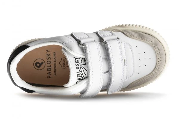 Deportivos Unisex Pablosky Blancos De Piel Con Cierre Adherente 200901 | Pablosky 6 Deportivos Unisex Pablosky Blancos De Piel Con Cierre Adherente 200901 | Pablosky - Imagen 6