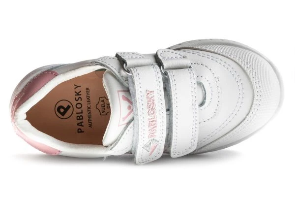Zapatillas Deportivas De Niña Pablosky 296907 De Piel Color Blanco | Pablosky 5 Zapatillas Deportivas De Niña Pablosky 296907 De Piel Color Blanco | Pablosky - Imagen 5