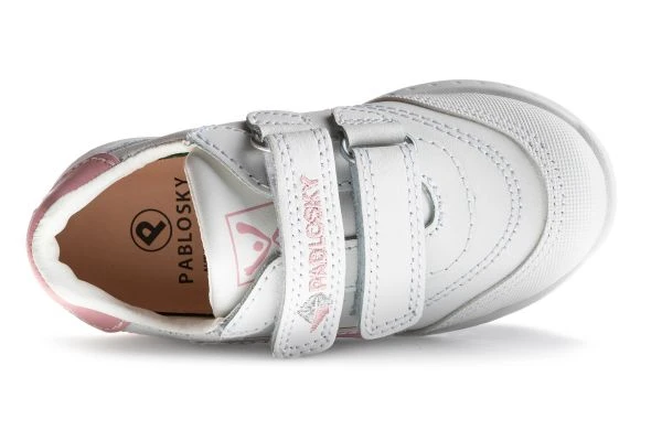 Zapatillas Deportivas De Niña Pablosky 297007 De Piel Color Blanco | Pablosky 5 Zapatillas Deportivas De Niña Pablosky 297007 De Piel Color Blanco | Pablosky - Imagen 5