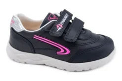 Zapatillas Deportivas De Niña Pablosky 297027 De Piel Color Azul Marino | Pablosky