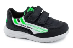 Zapatillas Deportivas De Niño Pablosky 297110 De Piel Color Negro | Pablosky