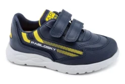 Zapatillas Deportivas De Niño Pablosky 297128 De Piel Color Azul Marino | Pablosky