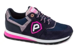 Zapatillas Deportivas De Niña Pablosky 297627 De Piel Color Azul Marino | Pablosky