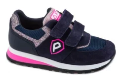 Zapatillas Deportivas De Niña Pablosky 297727 De Piel Color Azul Marino | Pablosky