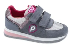 Zapatillas Deportivas De Niña Pablosky 297756 De Piel Color Gris | Pablosky