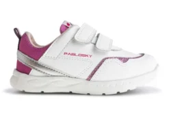 Deportivos De Niña Pablosky Blancos De Piel Y Textil Técnico Con Cierre Adherente 299300 | Pablosky -Zapato Tienda de ventas 299300 1