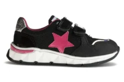 Deportivos De Niña Pablosky Negros De Piel Y Textil Técnico Con Cierre Adherente 299419 | Pablosky -Zapato Tienda de ventas 299419 1