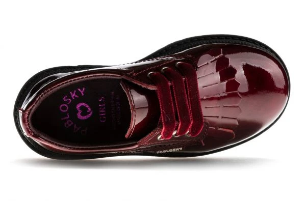 Mocasines De Niña Pablosky 347869 De Piel Color Rojo | Pablosky 5 Mocasines De Niña Pablosky 347869 De Piel Color Rojo | Pablosky - Imagen 5