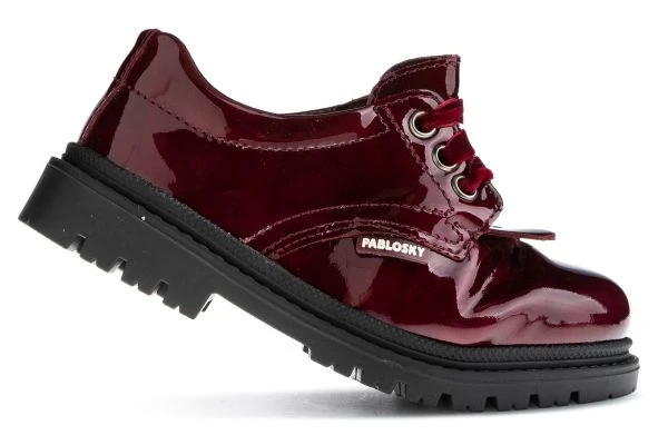 Mocasines De Niña Pablosky 347869 De Piel Color Rojo | Pablosky 3 Mocasines De Niña Pablosky 347869 De Piel Color Rojo | Pablosky - Imagen 3