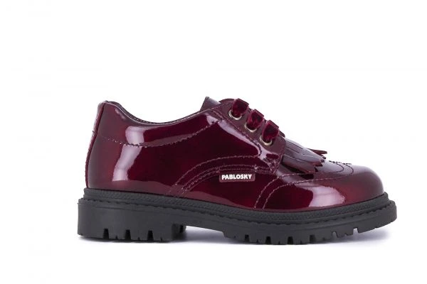 Mocasines De Niña Pablosky 347869 De Piel Color Rojo | Pablosky 6 Mocasines De Niña Pablosky 347869 De Piel Color Rojo | Pablosky - Imagen 6