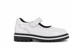 Merceditas De Niña Pablosky 347909 De Piel Color Blanco | Pablosky -Zapato Tienda de ventas 347909 hd 0000