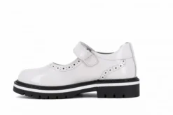 Merceditas De Niña Pablosky 347909 De Piel Color Blanco | Pablosky -Zapato Tienda de ventas 347909 hd 0002