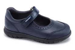 Zapatos Colegiales De Niña Pablosky 348420 De Piel Color Azul Marino | Pablosky