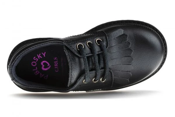 Zapatos Casual De Niña Pablosky Azules De Piel Con Cordones 351922 | Pablosky 5 Zapatos Casual De Niña Pablosky Azules De Piel Con Cordones 351922 | Pablosky - Imagen 5