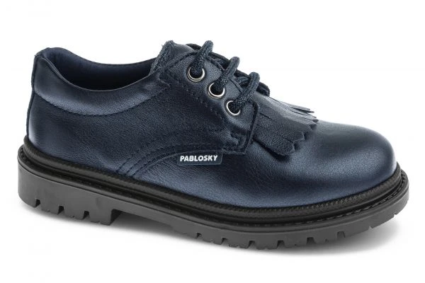 Zapatos Casual De Niña Pablosky Azules De Piel Con Cordones 351922 | Pablosky 1 Zapatos Casual De Niña Pablosky Azules De Piel Con Cordones 351922 | Pablosky