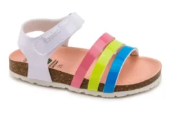 Sandalias De Niña Pablosky Blancas Con Cierre Adherente 405609 | Pablosky
