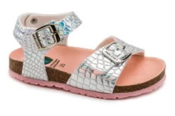 Sandalias De Niña Pablosky Plata Con Hebilla 406050 | Pablosky