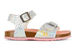 Sandalias De Niña Pablosky Plata Con Hebilla 406050 | Pablosky -Zapato Tienda de ventas 406050 hd 0000