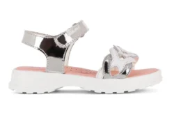 Sandalias De Niña Pablosky Plata De Piel 411956 | Pablosky -Zapato Tienda de ventas 411956 hd 0000