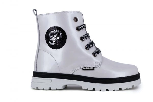 Botas De Niña Pablosky 413009 De Piel Color Blanco | Pablosky 3 Botas De Niña Pablosky 413009 De Piel Color Blanco | Pablosky - Imagen 3