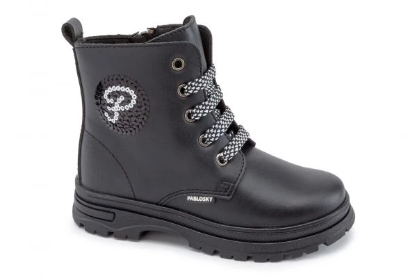 Botas De Niña Pablosky 413515 Con Cremallera Color Negro | Pablosky 1 Botas De Niña Pablosky 413515 Con Cremallera Color Negro | Pablosky