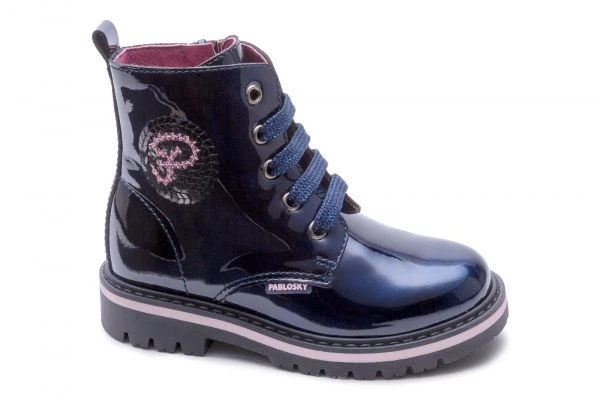 Botas De Niña Pablosky 413929 De Piel Color Azul Marino | Pablosky 1 Botas De Niña Pablosky 413929 De Piel Color Azul Marino | Pablosky