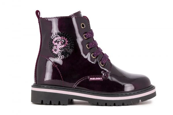 Botas De Niña Pablosky 413999 De Piel Color Morado | Pablosky 3 Botas De Niña Pablosky 413999 De Piel Color Morado | Pablosky - Imagen 3