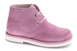 Botas De Niña Pablosky Rosas De Piel Con Cordones 424676 | Pablosky