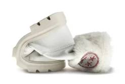 Botas De Niña Pablosky Blancas De Piel Y Textil Técnico Con Cremallera 425200 | Pablosky -Zapato Tienda de ventas 425200 5