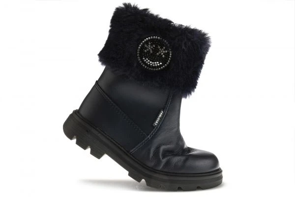 Botas De Niña Pablosky Azules De Piel Y Textil Técnico Con Cremallera 425220 | Pablosky 2 Botas De Niña Pablosky Azules De Piel Y Textil Técnico Con Cremallera 425220 | Pablosky - Imagen 2