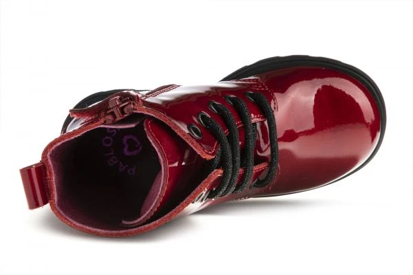 Botas De Niña Pablosky Rojas De Piel Con Cordones Y Cremallera 425469 | Pablosky 6 Botas De Niña Pablosky Rojas De Piel Con Cordones Y Cremallera 425469 | Pablosky - Imagen 6