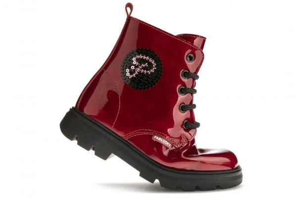 Botas De Niña Pablosky Rojas De Piel Con Cordones Y Cremallera 425469 | Pablosky 2 Botas De Niña Pablosky Rojas De Piel Con Cordones Y Cremallera 425469 | Pablosky - Imagen 2