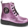 Botas De Niña Pablosky Rosas De Piel Con Cordones Y Cremallera 425489 | Pablosky