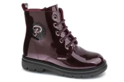 Botas De Niña Pablosky Moradas De Piel Con Cordones Y Cremallera 425499 | Pablosky