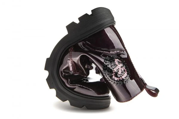 Botas De Niña Pablosky Moradas De Piel Con Cordones Y Cremallera 425499 | Pablosky 3 Botas De Niña Pablosky Moradas De Piel Con Cordones Y Cremallera 425499 | Pablosky - Imagen 3