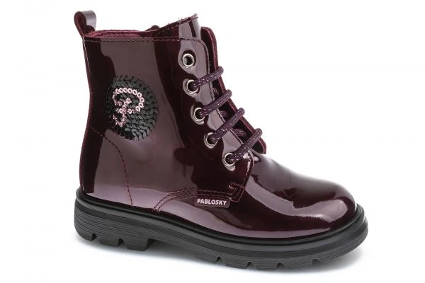 Botas De Niña Pablosky Moradas De Piel Con Cordones Y Cremallera 425499 | Pablosky 1 Botas De Niña Pablosky Moradas De Piel Con Cordones Y Cremallera 425499 | Pablosky