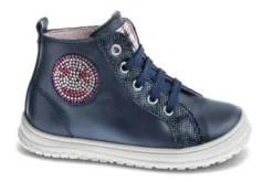 Botas De Niña Pablosky Azules De Piel Con Cordones Y Cremallera 426322 | Pablosky