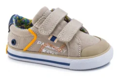 Zapatillas De Lona De Bebé Niño Pablosky Beige Con Cierre Adherente 966450 | Pablosky