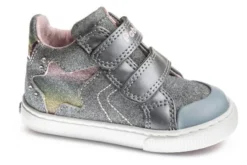 Botitas De Bebé Niña Pablosky Plateadas Con Cierre Adherente 974250 | Pablosky