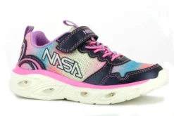 Deportivos De Niña NASA Rosas Con Cierre Adherente N10120 | Pablosky