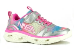 Deportivos De Niña NASA Plateados Con Cierre Adherente N10150 | Pablosky